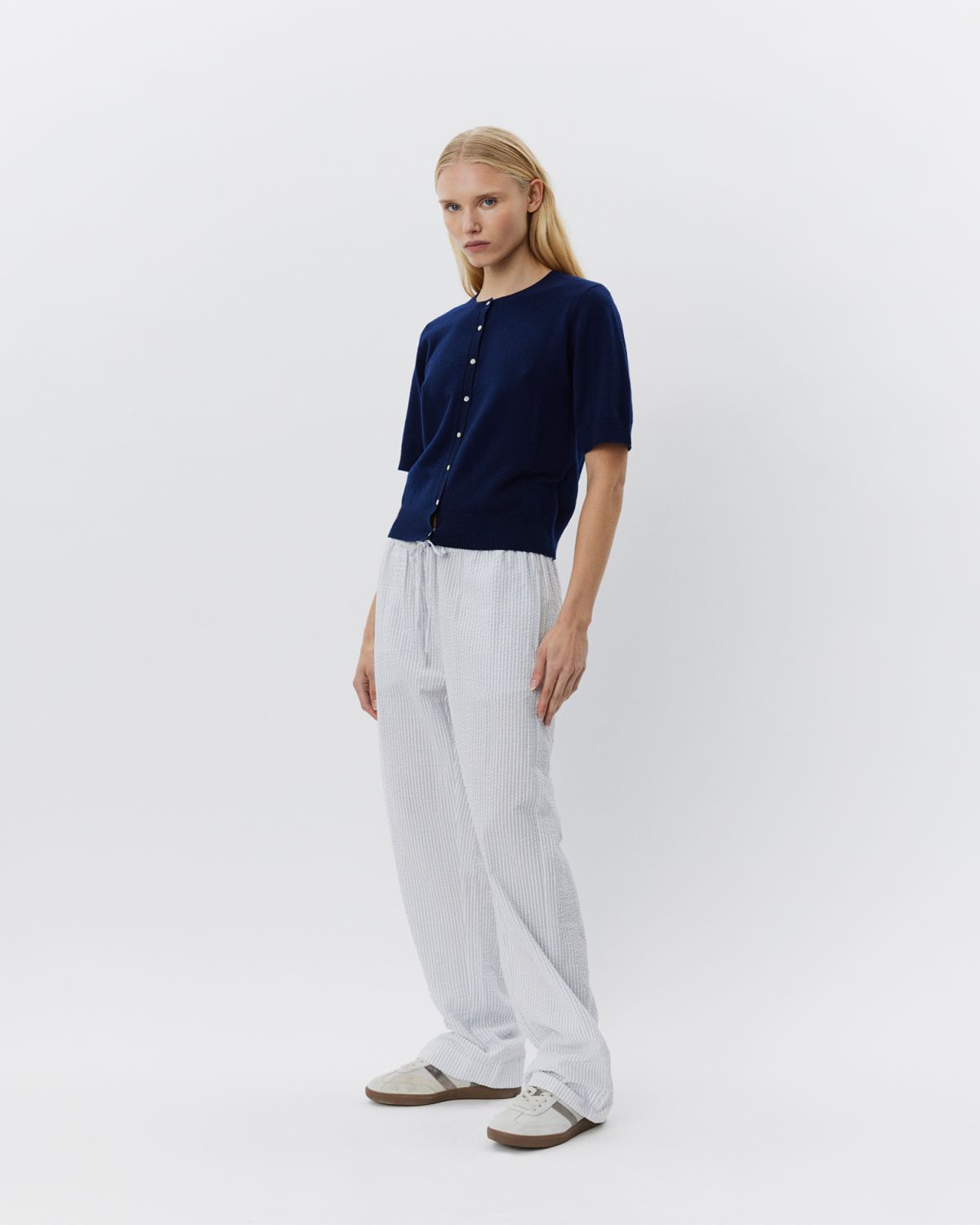 Sofie Schnoor WOMEN ABIGAILESW BUKSER Buks 0149 Antique White w Blue