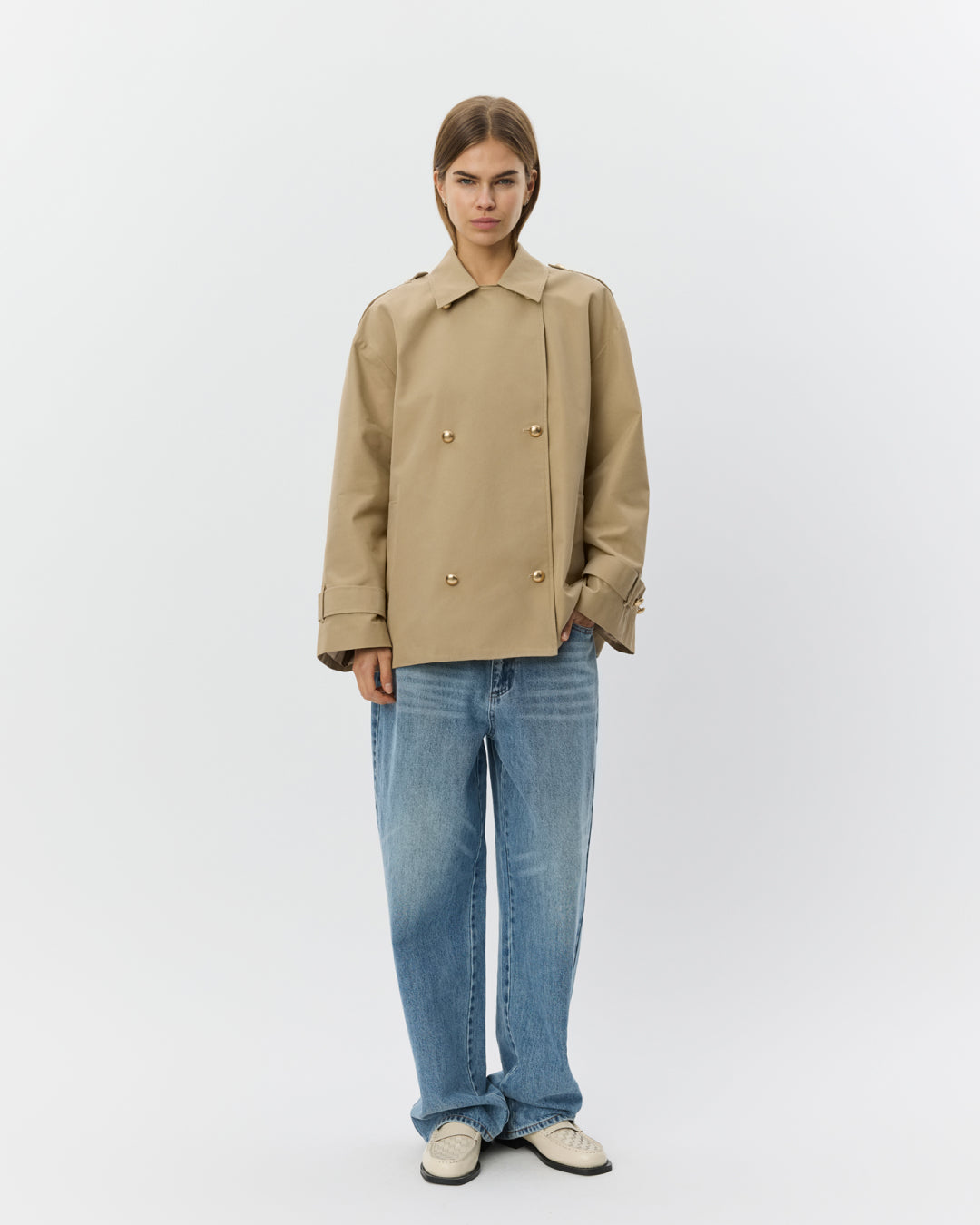 Sofie Schnoor WOMEN ADRIASW KORT TRENCH COAT Jakke 7012 Camel
