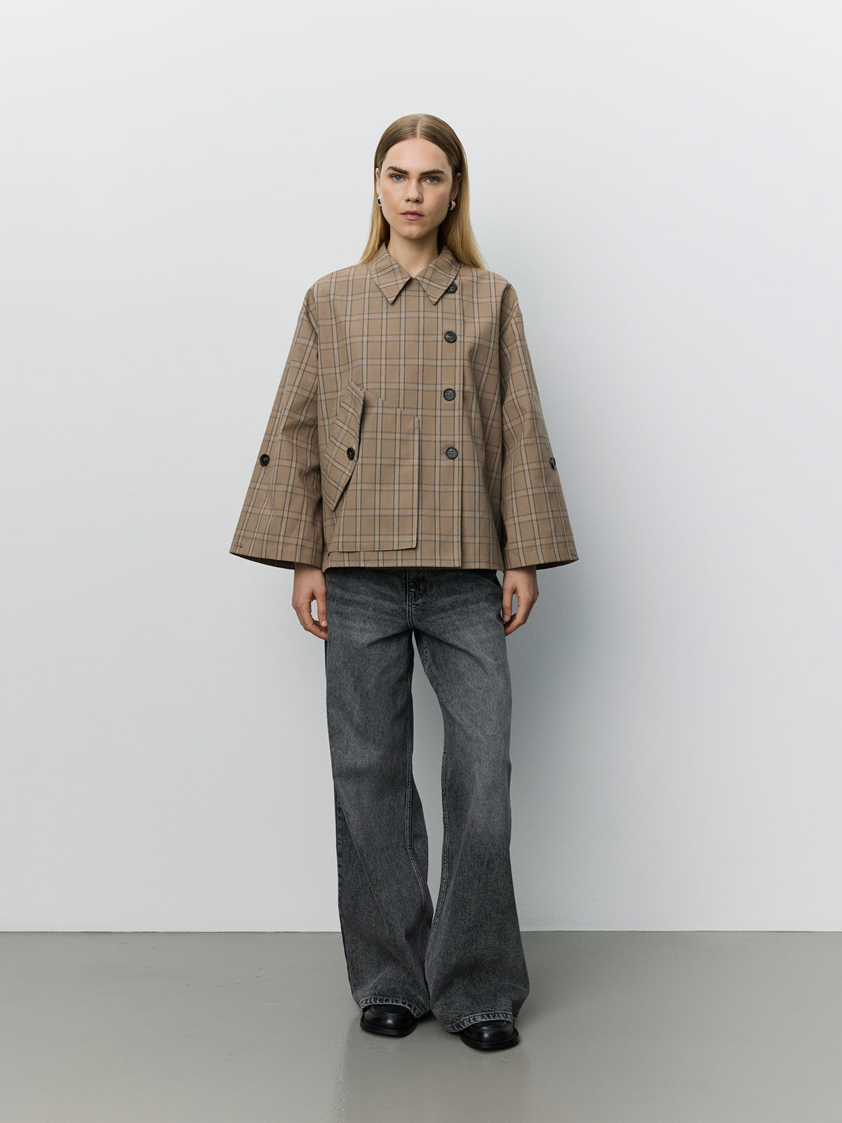 Sofie Schnoor WOMEN AGATHASW TERNET JAKKE Jakke 9145 Light Brown Check