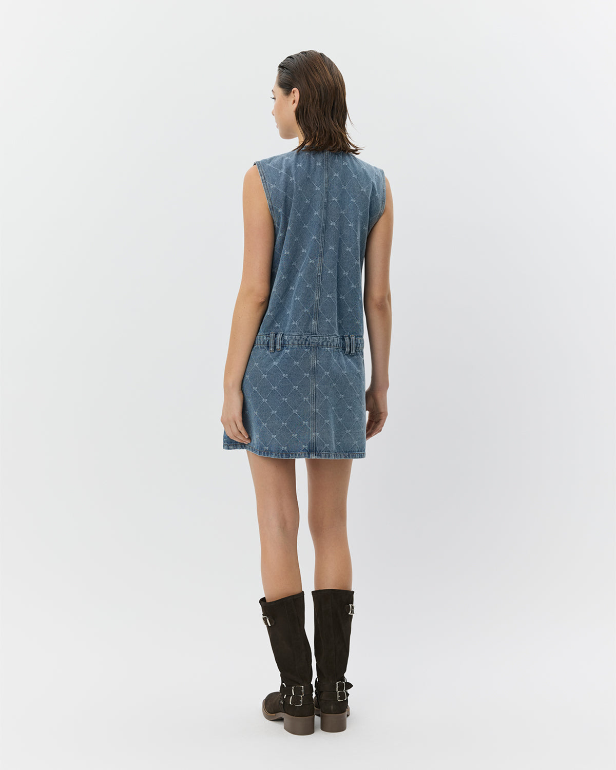 Sofie Schnoor WOMEN ALBERTINESW DENIM MINI KJOLE Kjole 5036 Blue
