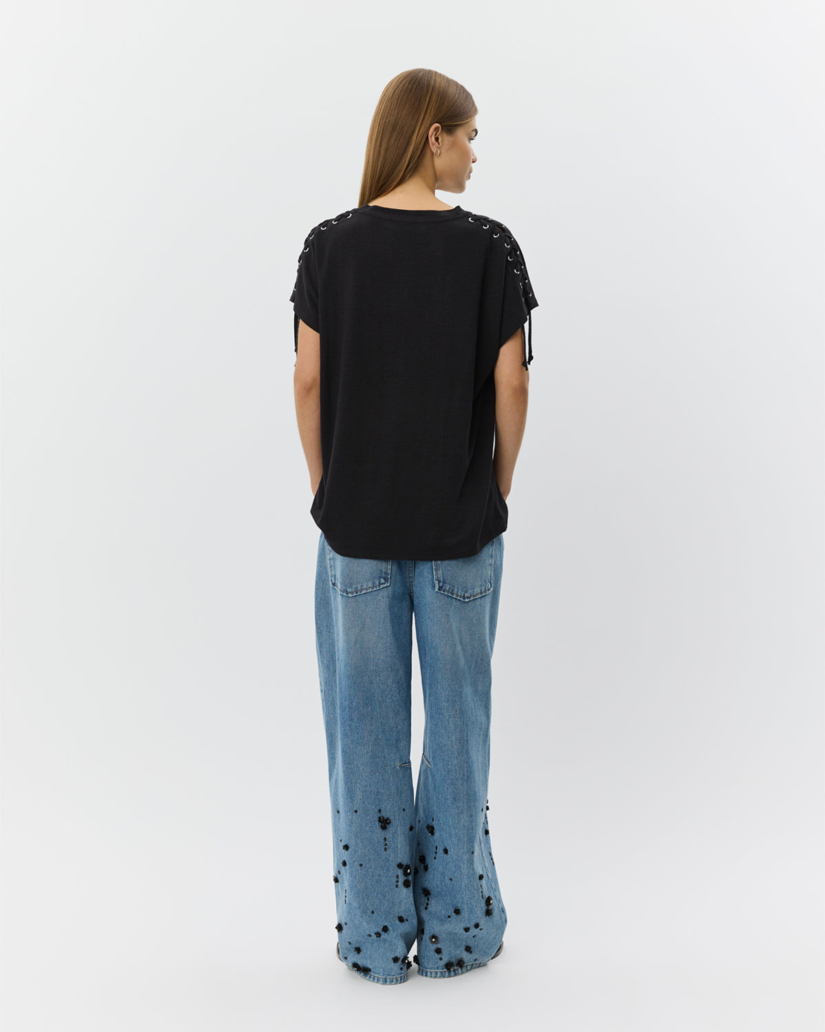 Sofie Schnoor WOMEN ALEIDSW HØR MIX T-SHIRT T-shirt 1000 Black