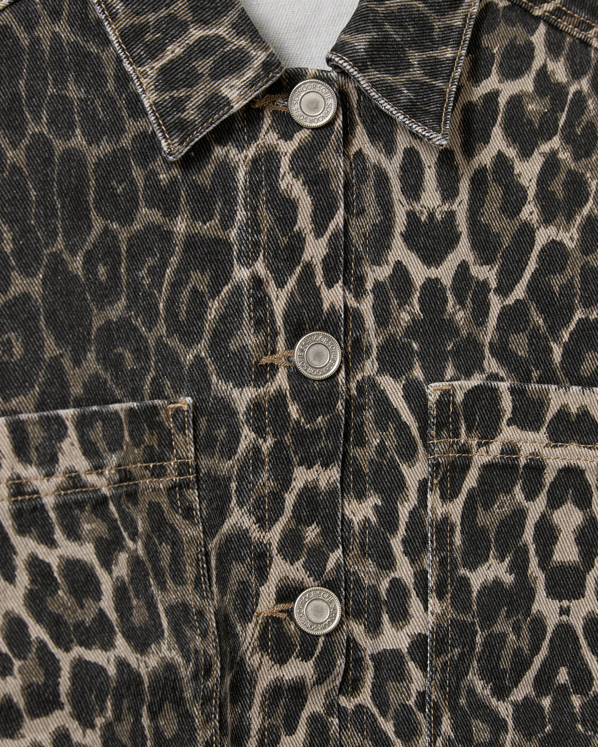 Sofie Schnoor WOMEN ALINESW DENIM SKJORTE Skjorte 9086 Light brown leopard