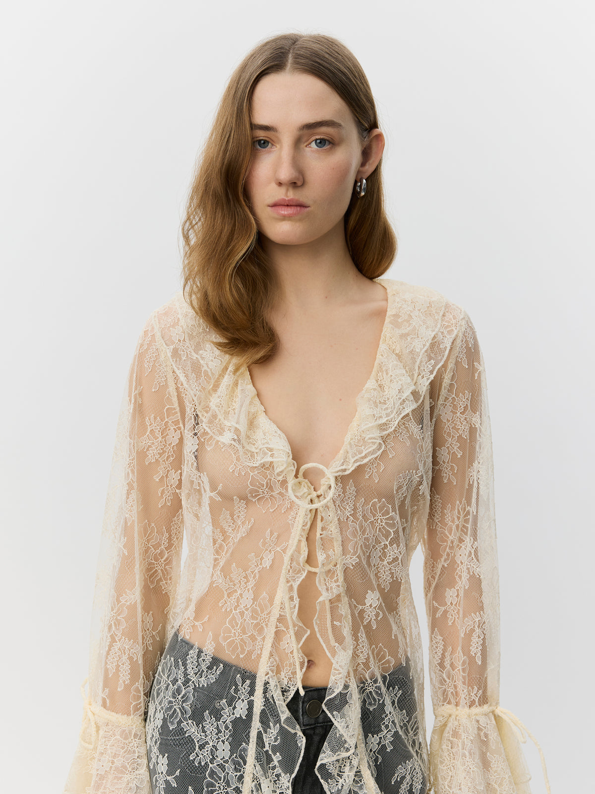Sofie Schnoor WOMEN ANASTASIASW BLONDE KÅBE Robe 0101 Off white