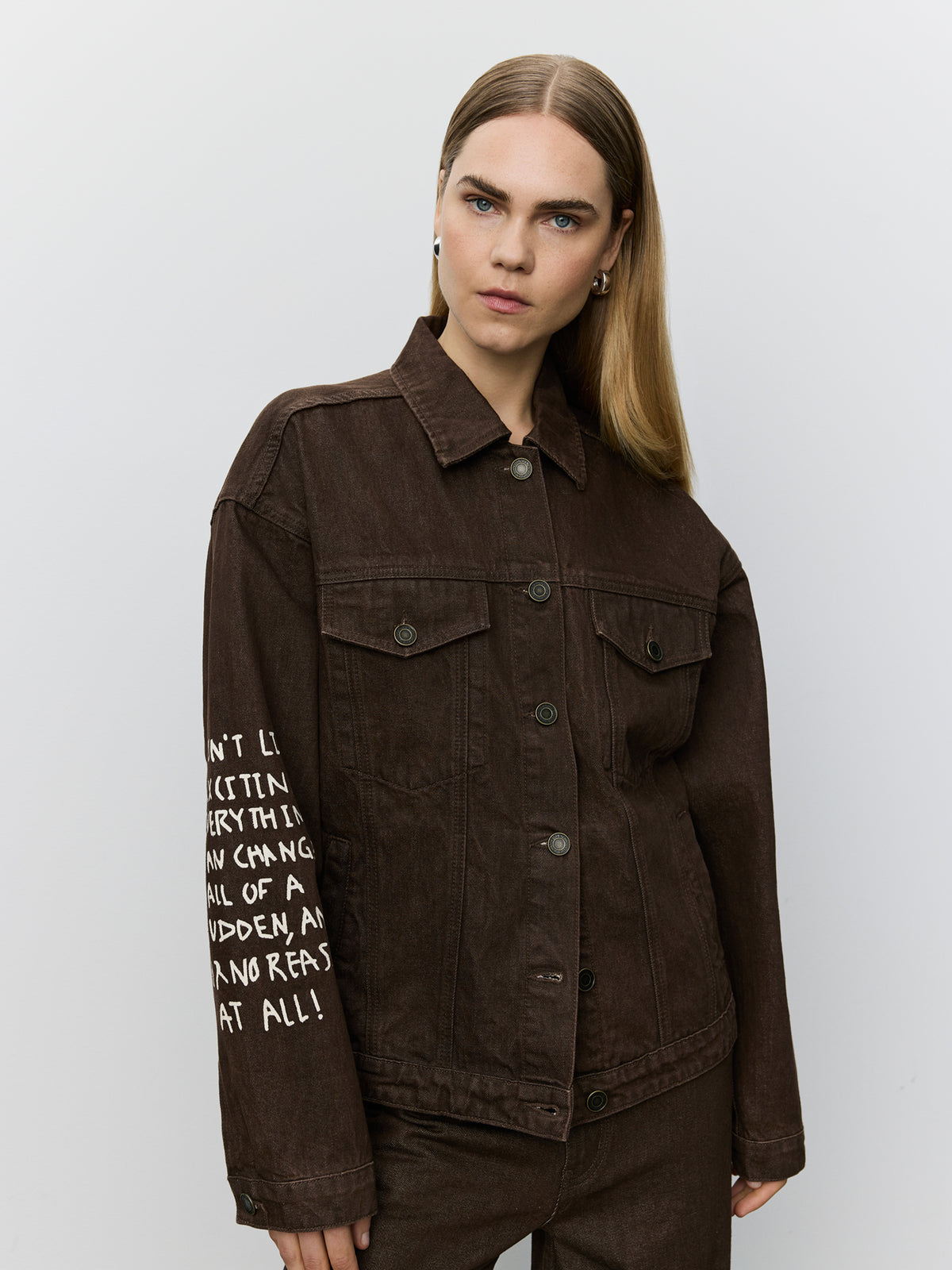 Sofie Schnoor WOMEN AUDREYSW MOOMIN DENIM JAKKE Jakke 7025 Dark brown