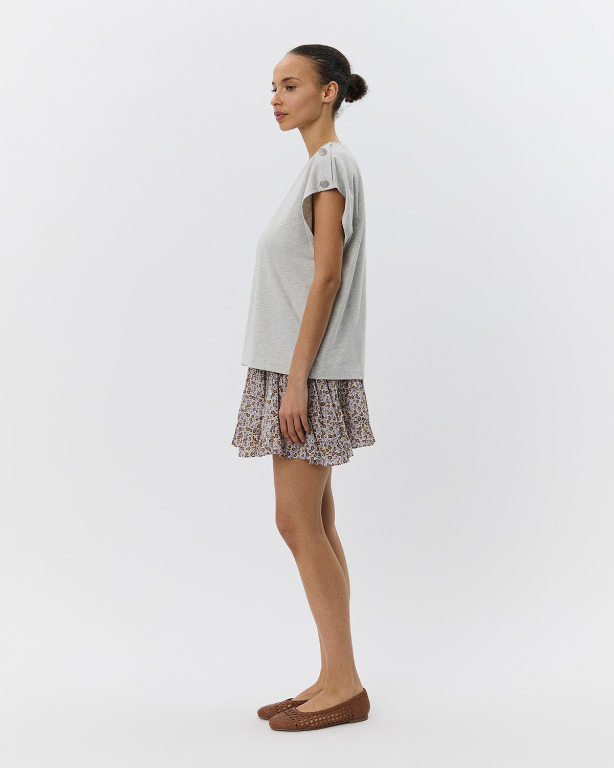Sofie Schnoor WOMEN BAYSW T-SHIRT T-shirt 8000 Grey mel
