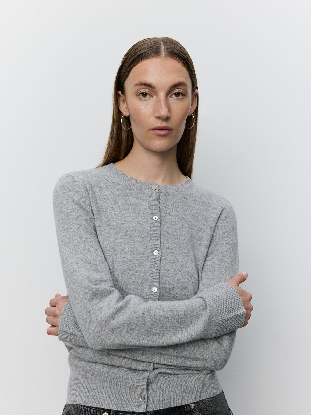 Sofie Schnoor WOMEN CISSESW CARDIGAN Cardigan 8010 Grey melange