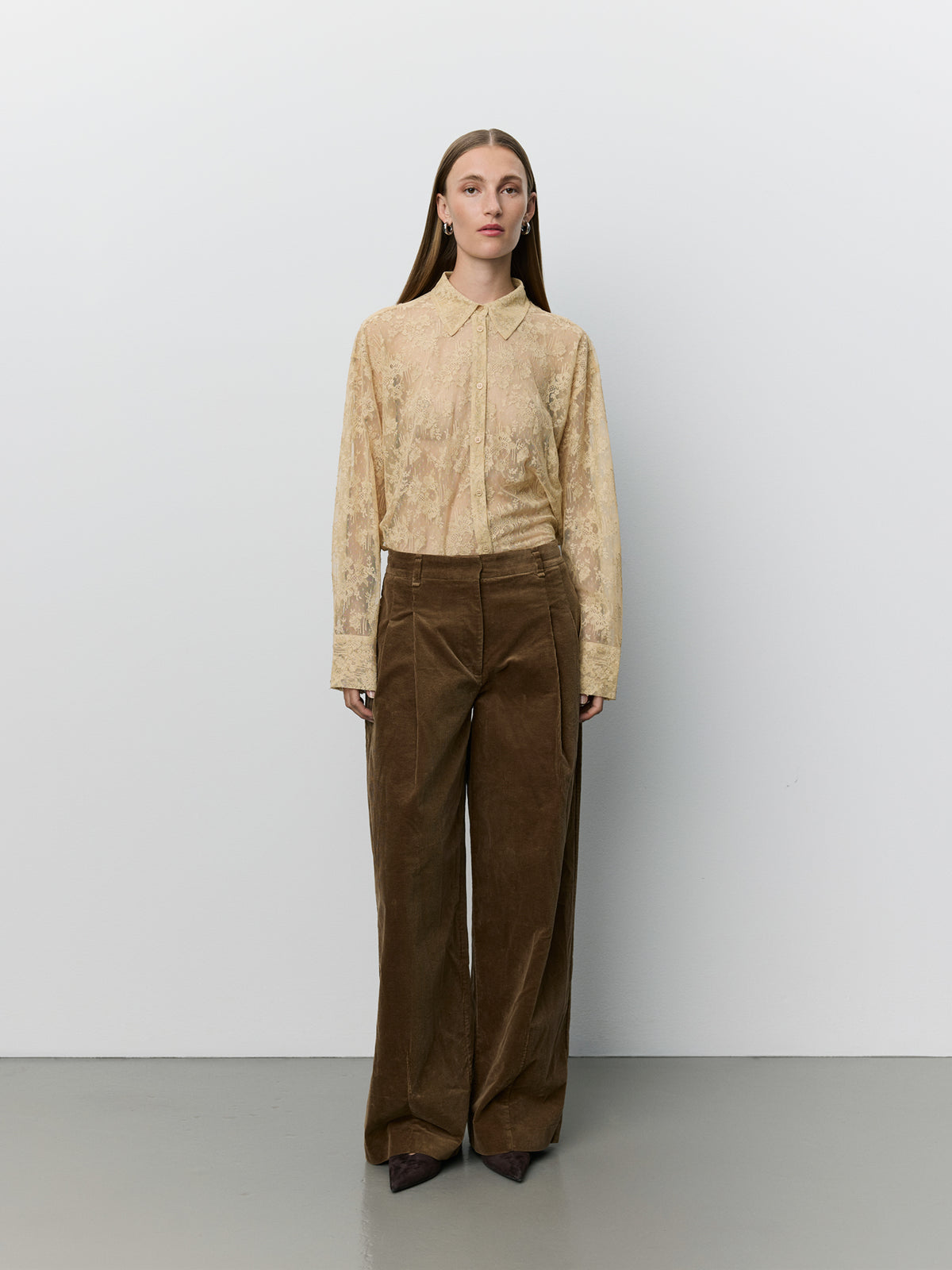 Sofie Schnoor WOMEN CORLIESW FLØJLSBUKSER Buks 7052 Brown
