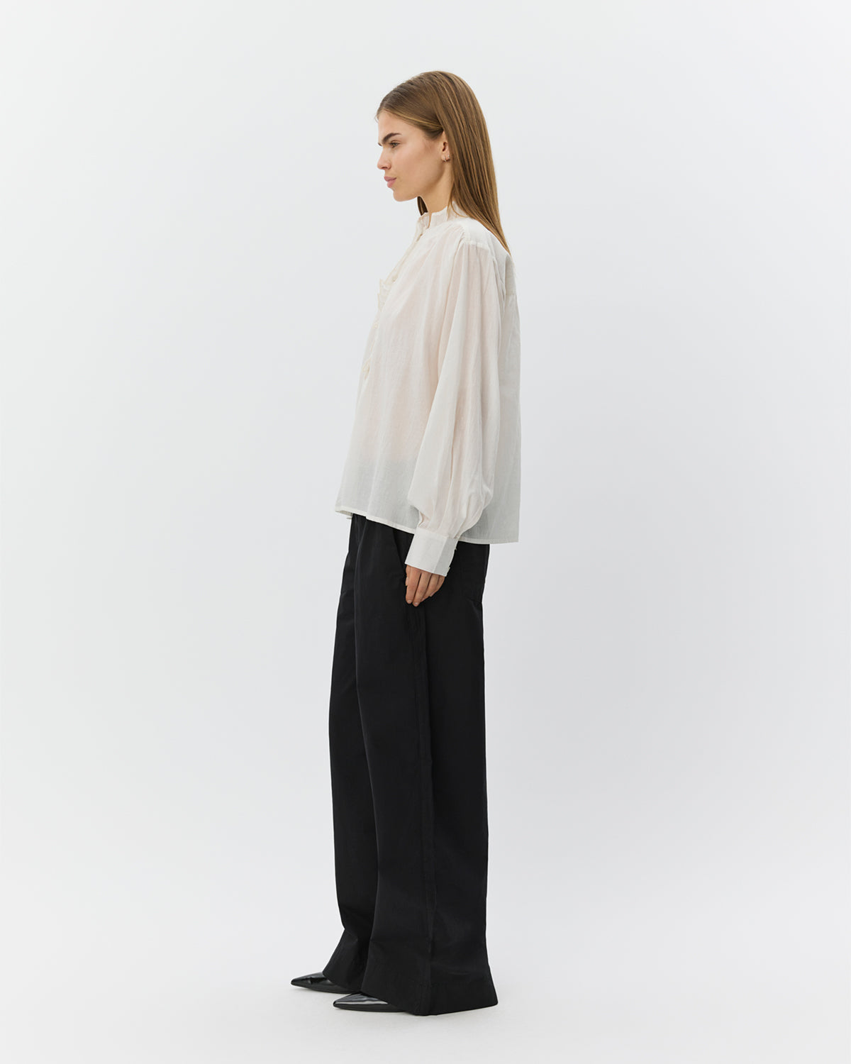 Sofie Schnoor WOMEN EDNASW SKJORTE MED FLÆSE Skjorte 0103 Off white