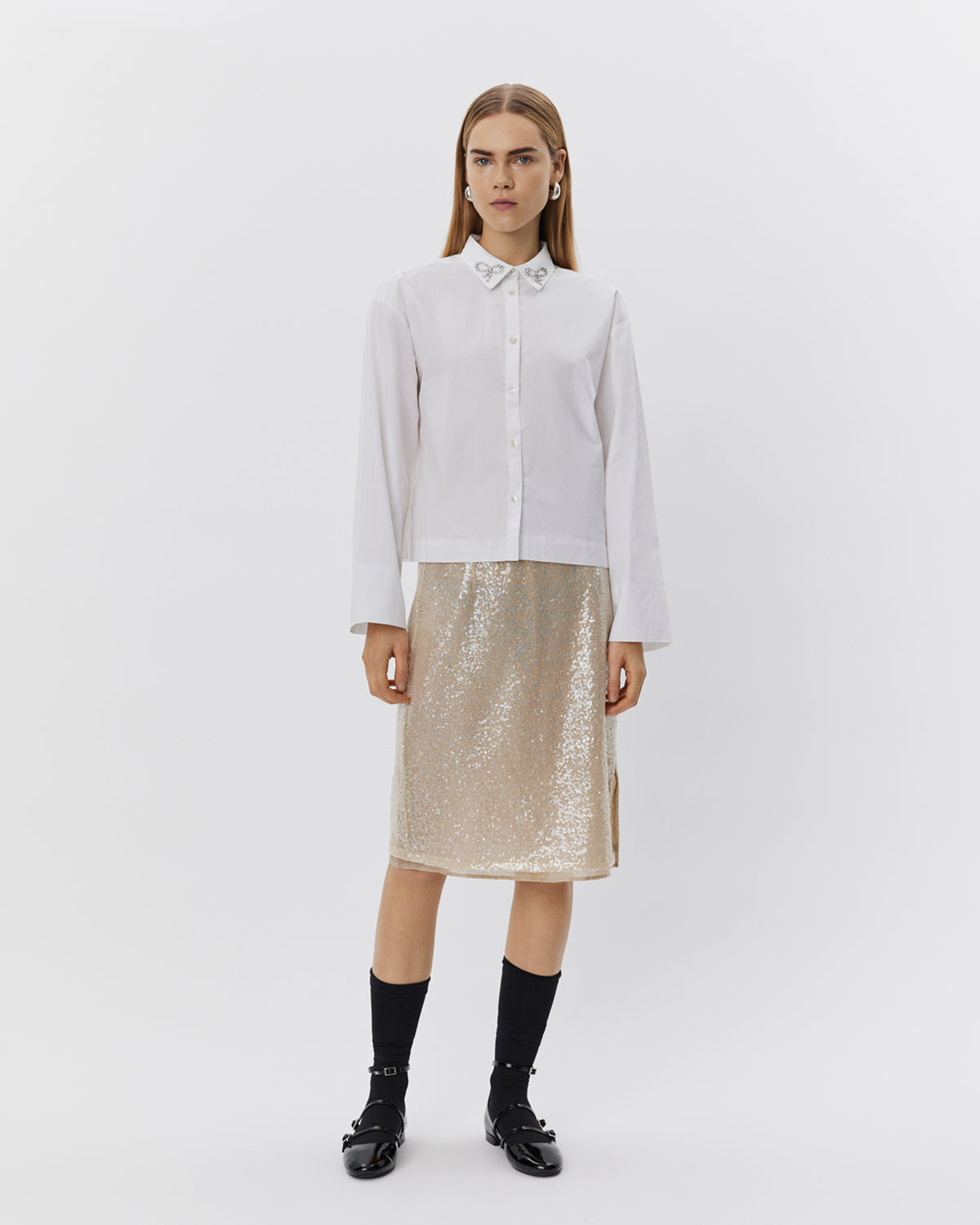 Sofie Schnoor WOMEN ELLIDASW SKJORTE Skjorte 0132 Brilliant White