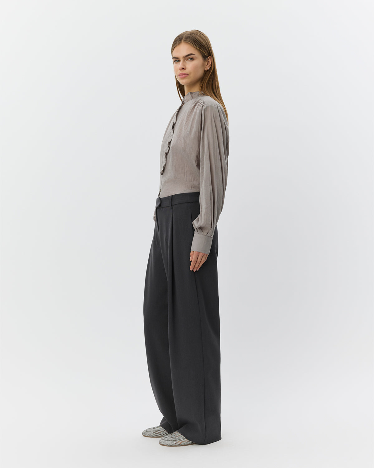Sofie Schnoor WOMEN ELSABETHSW SUITING BUKSER Buks 8008 Dark grey
