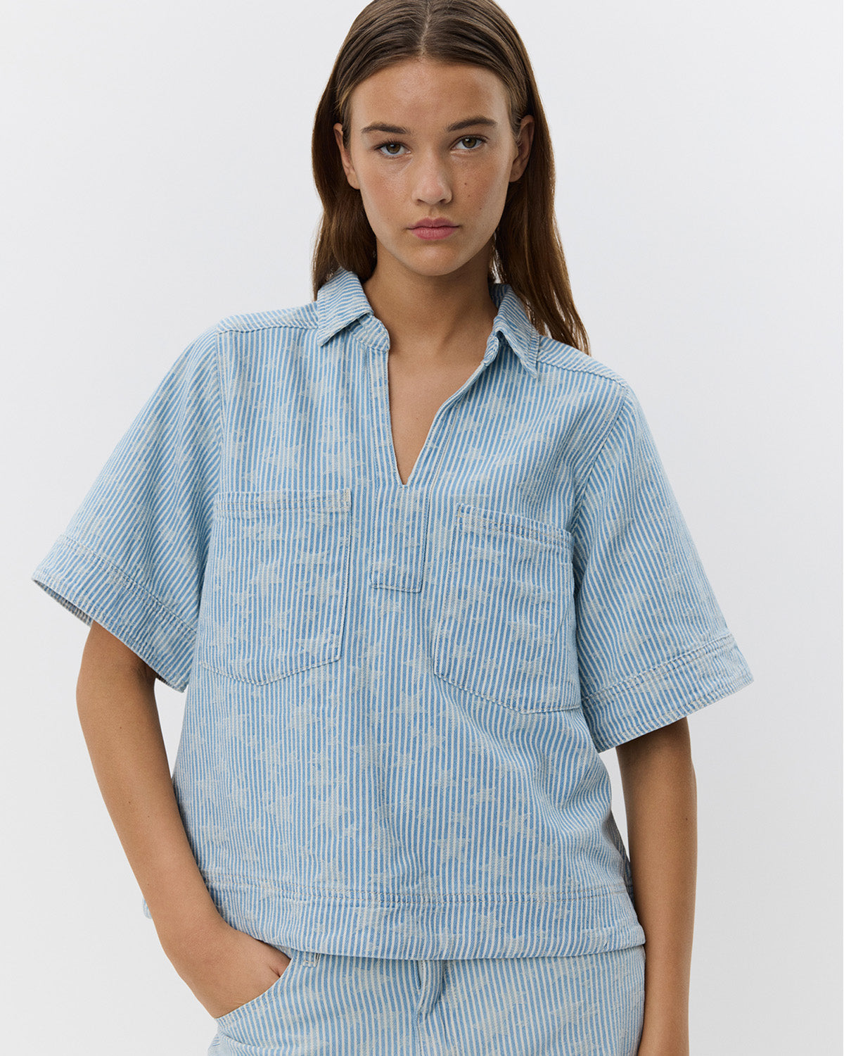 Sofie Schnoor WOMEN GIANNASW BLUSE Bluse 5063 Light blue