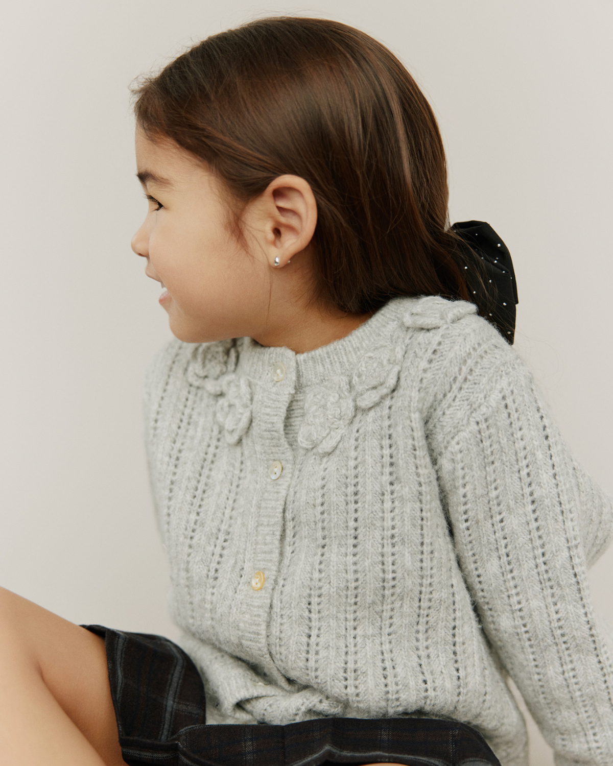 Sofie Schnoor KIDS HENNYSB CARDIGAN Cardigan 8010 Grey melange