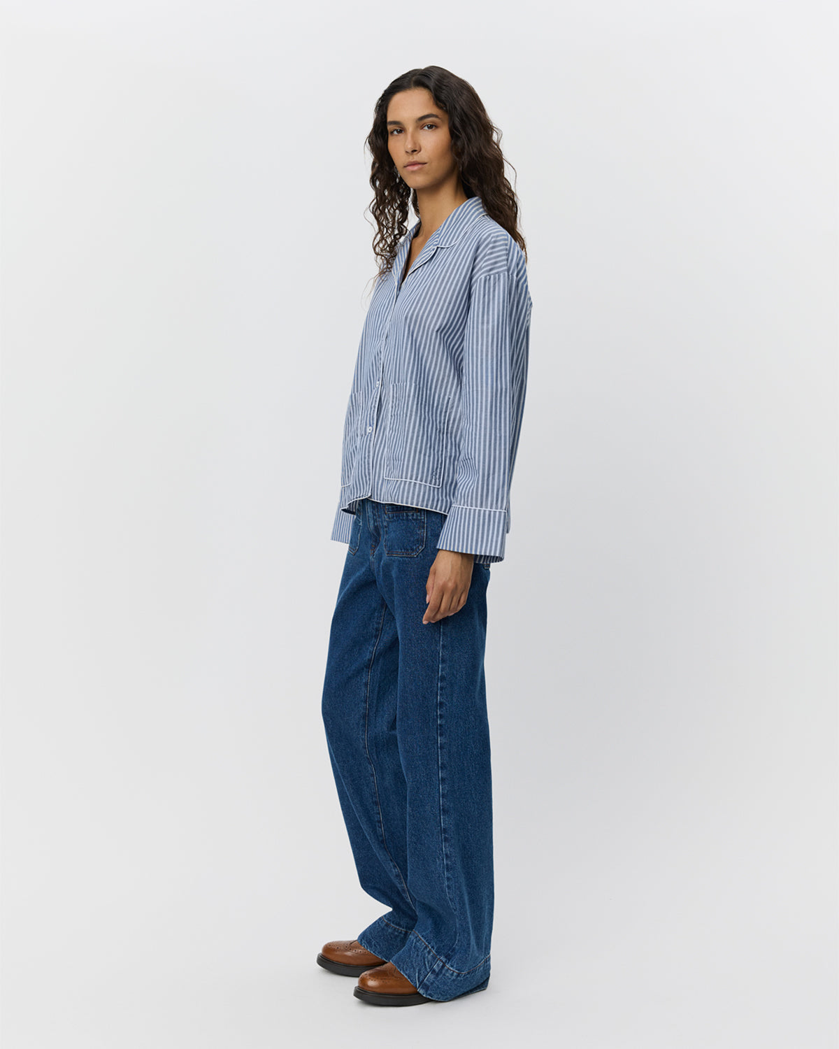 Sofie Schnoor WOMEN IMANASW SKJORTE Skjorte 5092 Blue striped