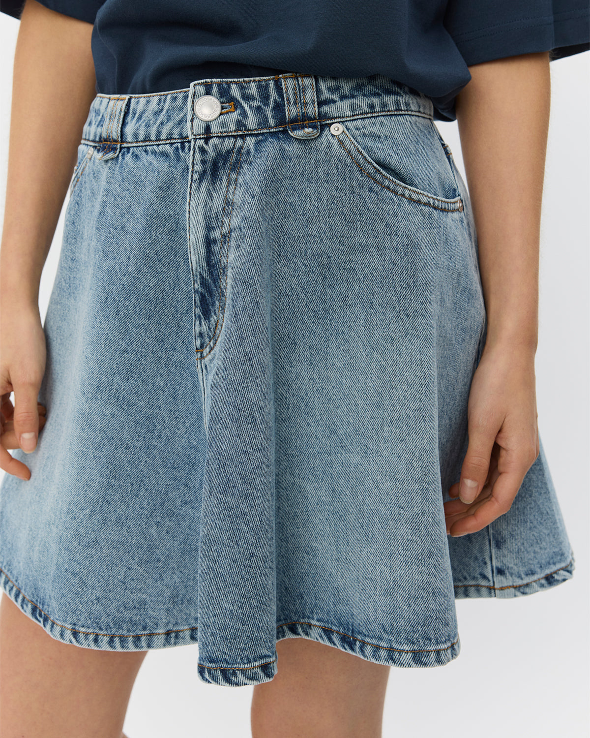 Sofie Schnoor WOMEN INDIGOSW KORT DENIM NEDERDEL Nederdel 5036 Blue