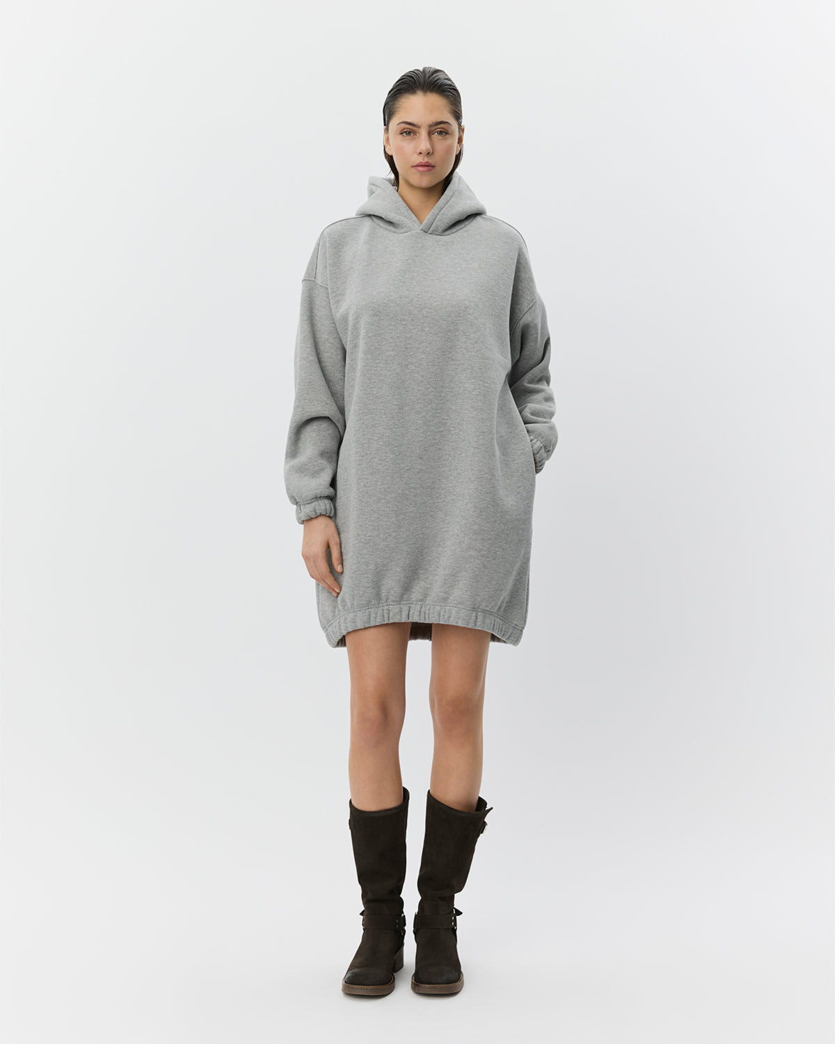 Sofie Schnoor WOMEN JENNIFERSW KJOLE MED HÆTTE Hættetrøje 8000 Grey Melange