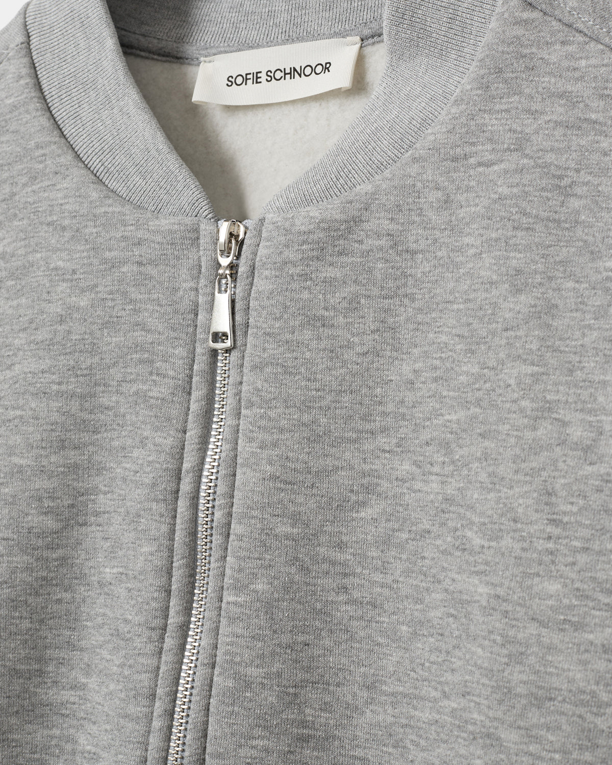 Sofie Schnoor WOMEN KATIESW SWEAT BOMBER JAKKE Jakke 8000 Grey Melange