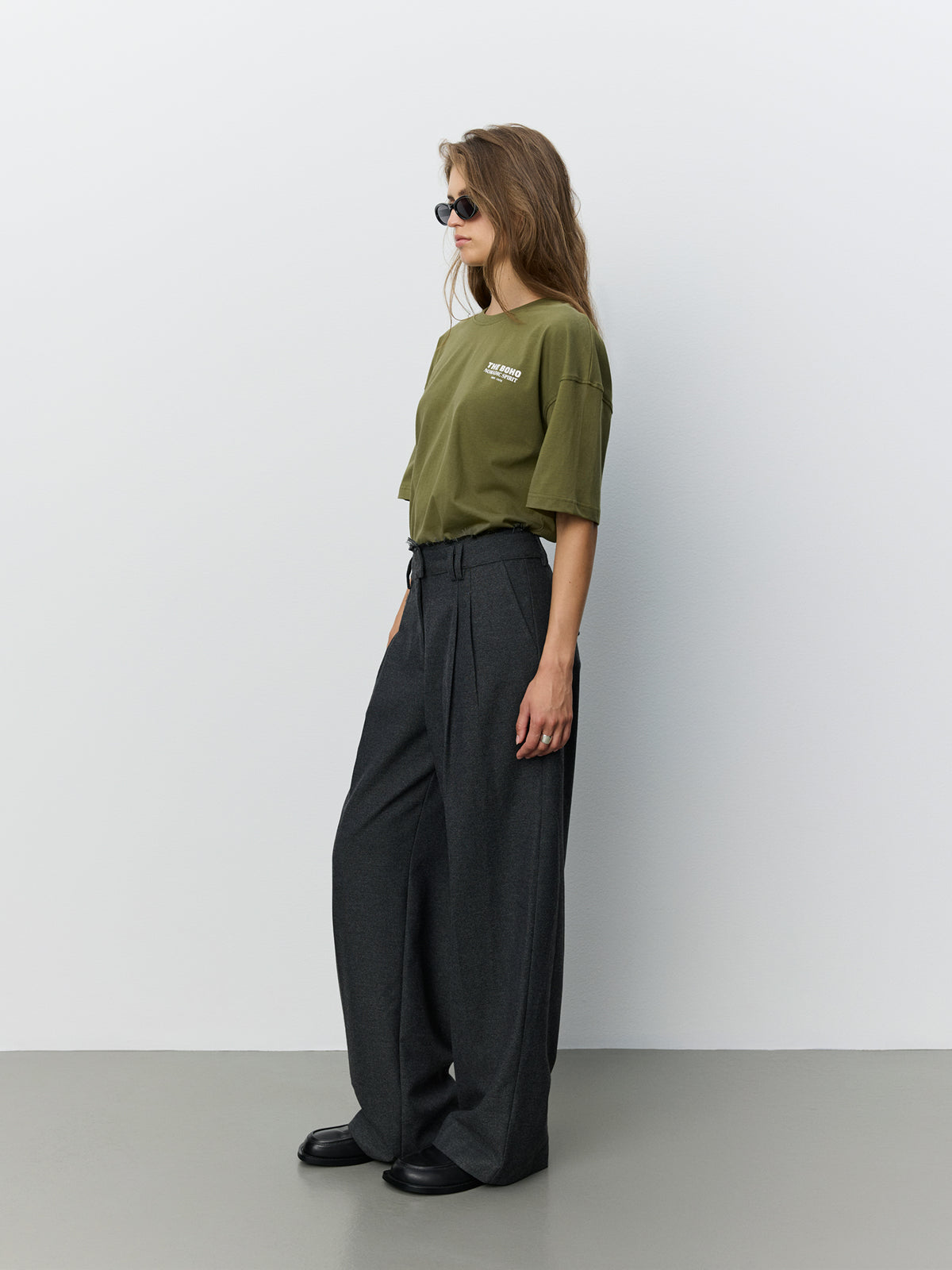 Sofie Schnoor WOMEN KIMJASW BUKSER Buks 8011 Dark grey melange