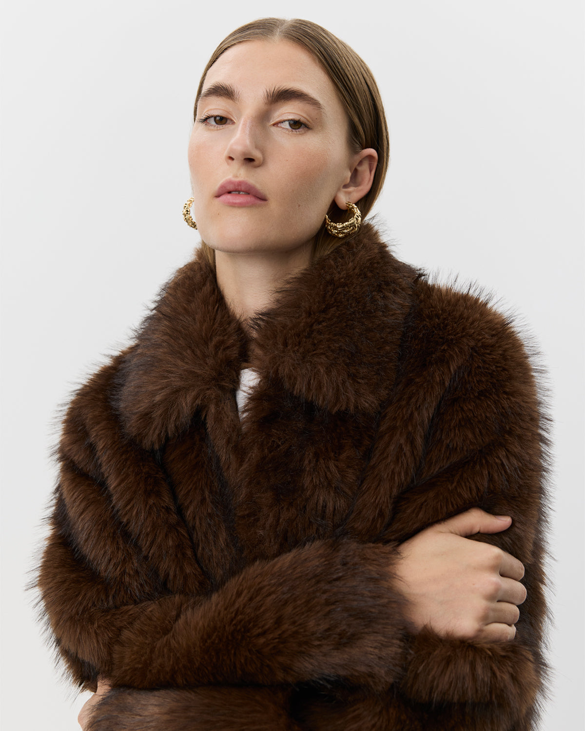 Sofie Schnoor WOMEN LIZZASW PELSFRAKKE Frakke 7052 Brown