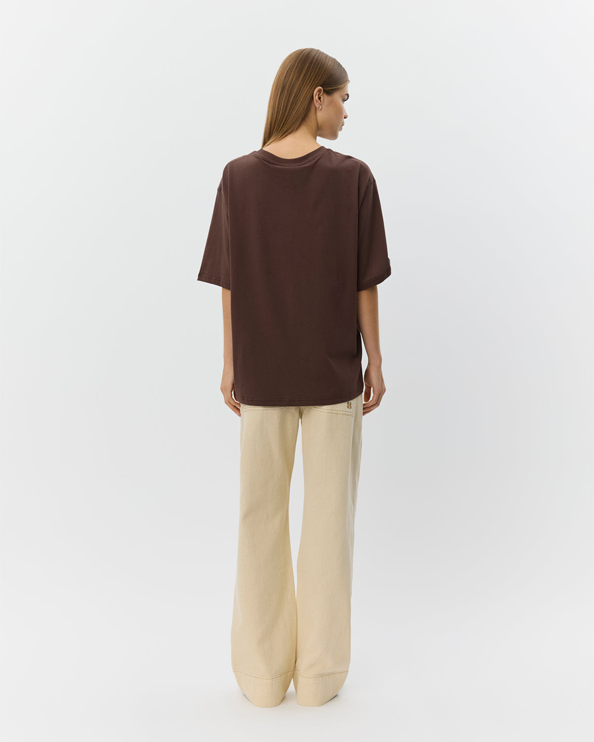 Sofie Schnoor WOMEN MAESW OVERSIZE T-SHIRT T-shirt 7025 Dark brown
