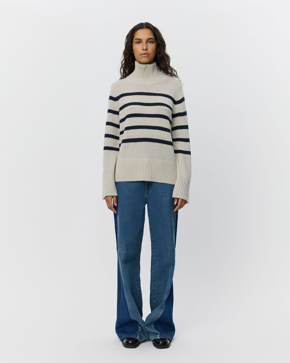 Sofie Schnoor WOMEN MARGARETSW SWEATER Sweater 8048 Grey Striped