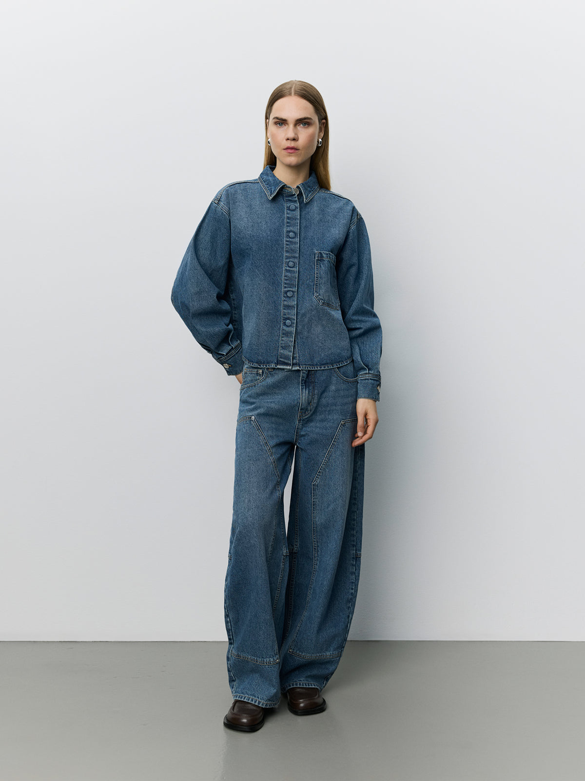 Sofie Schnoor WOMEN NASHIMASW DENIM SKJORTE Skjorte 5002 Denim blue