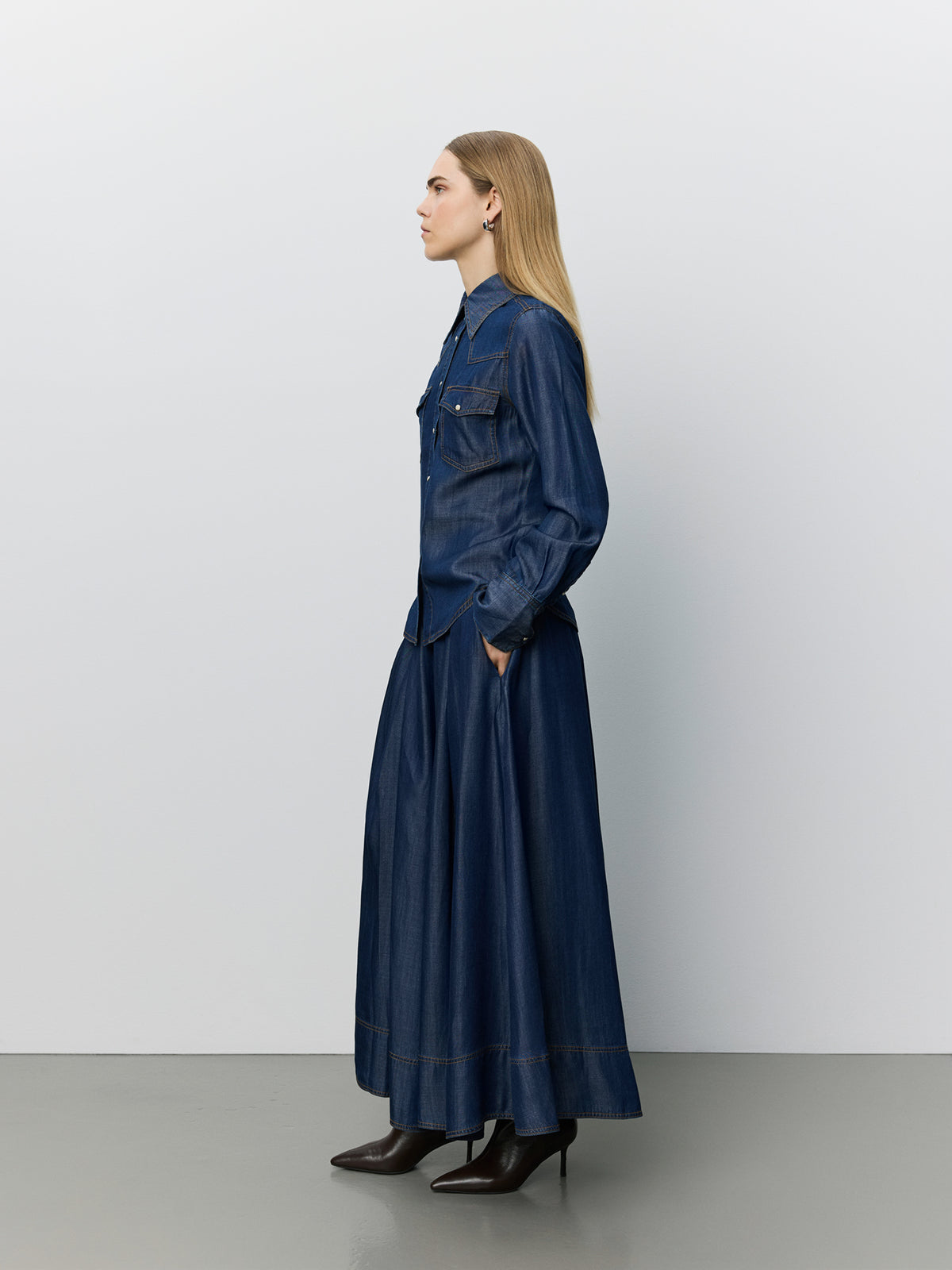 Sofie Schnoor WOMEN NOORSW DENIM NEDERDEL Nederdel 5090 Dark denim blue
