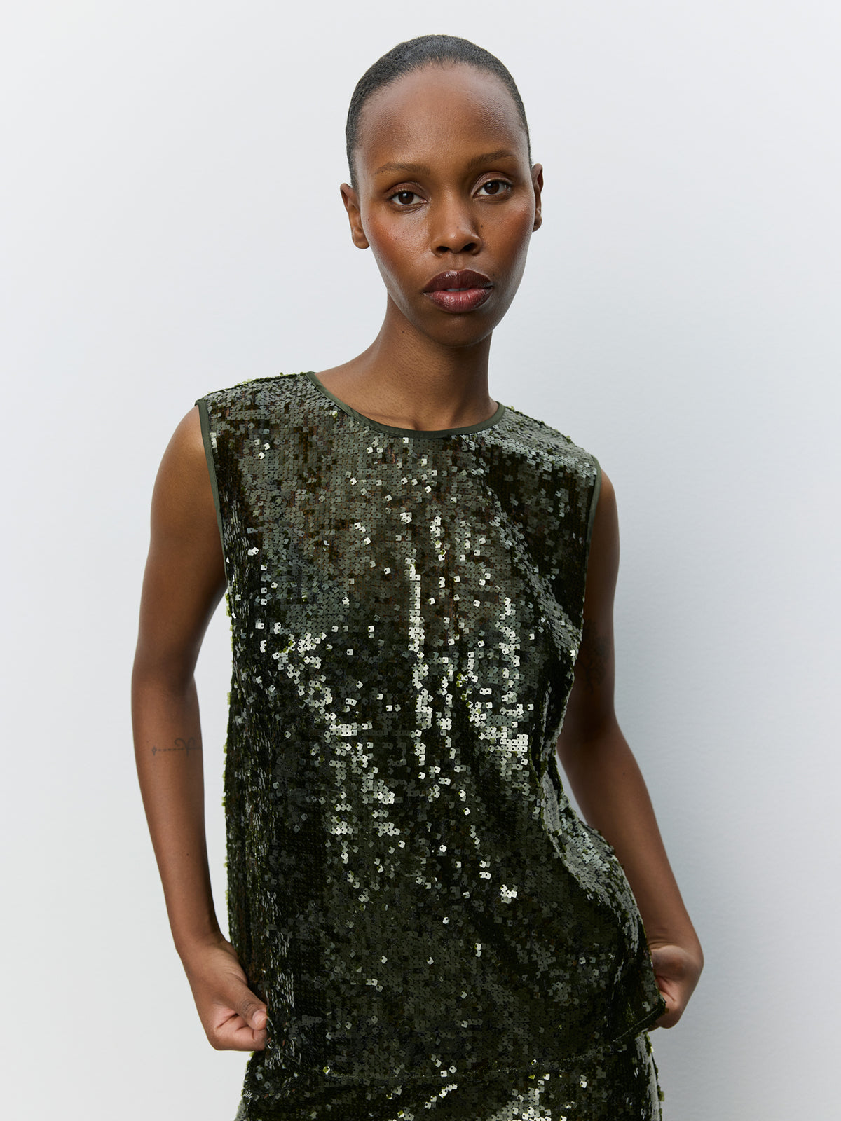 Sofie Schnoor WOMEN ODESSASW PALIET TOP Top 3030 Olive green