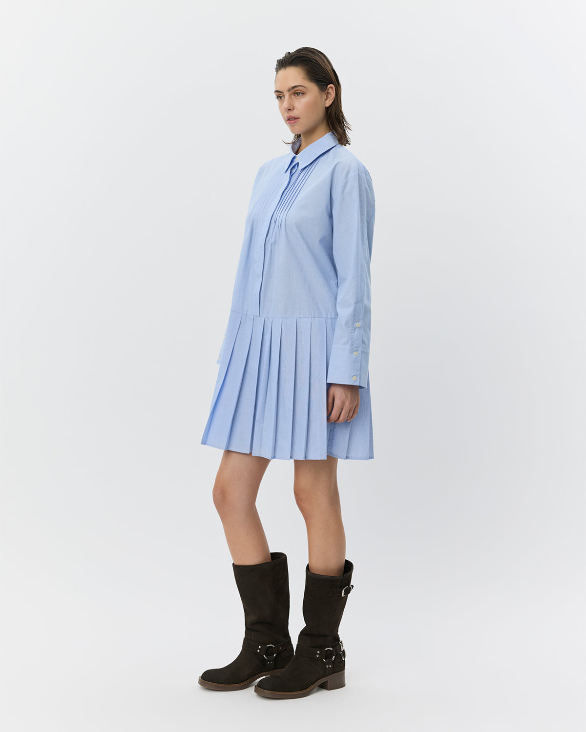 Sofie Schnoor WOMEN PENELOPASW PLISSERET SKJORTE KJOLE Kjole 5063 Light blue