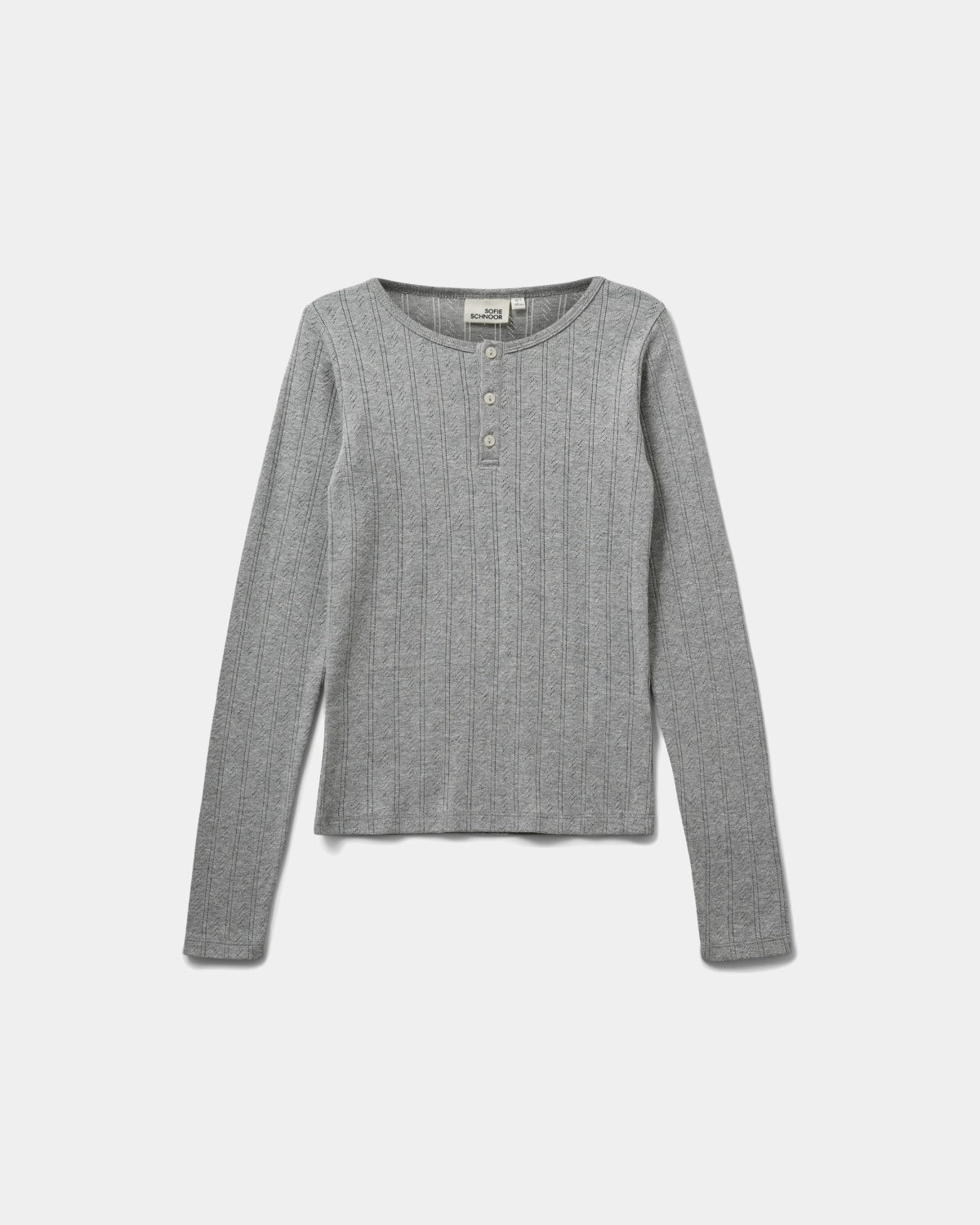 Sofie Schnoor YOUNG PETRICIASY T-SHIRT T-shirt lang ærmet 8000 Grey mel