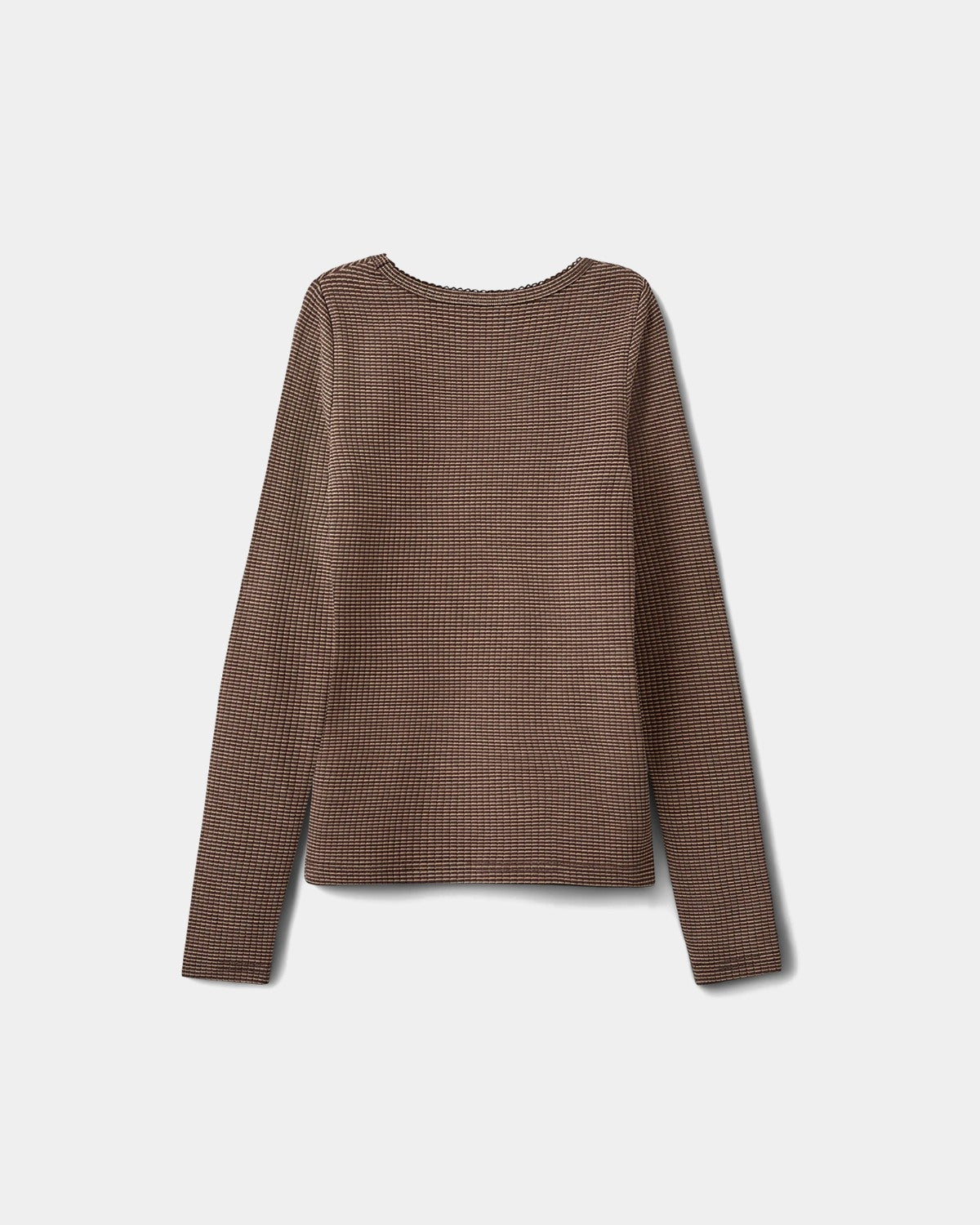Sofie Schnoor YOUNG PETRICIASY T-SHIRT LANGE ÆRMER T-shirt 7113 Brown Striped