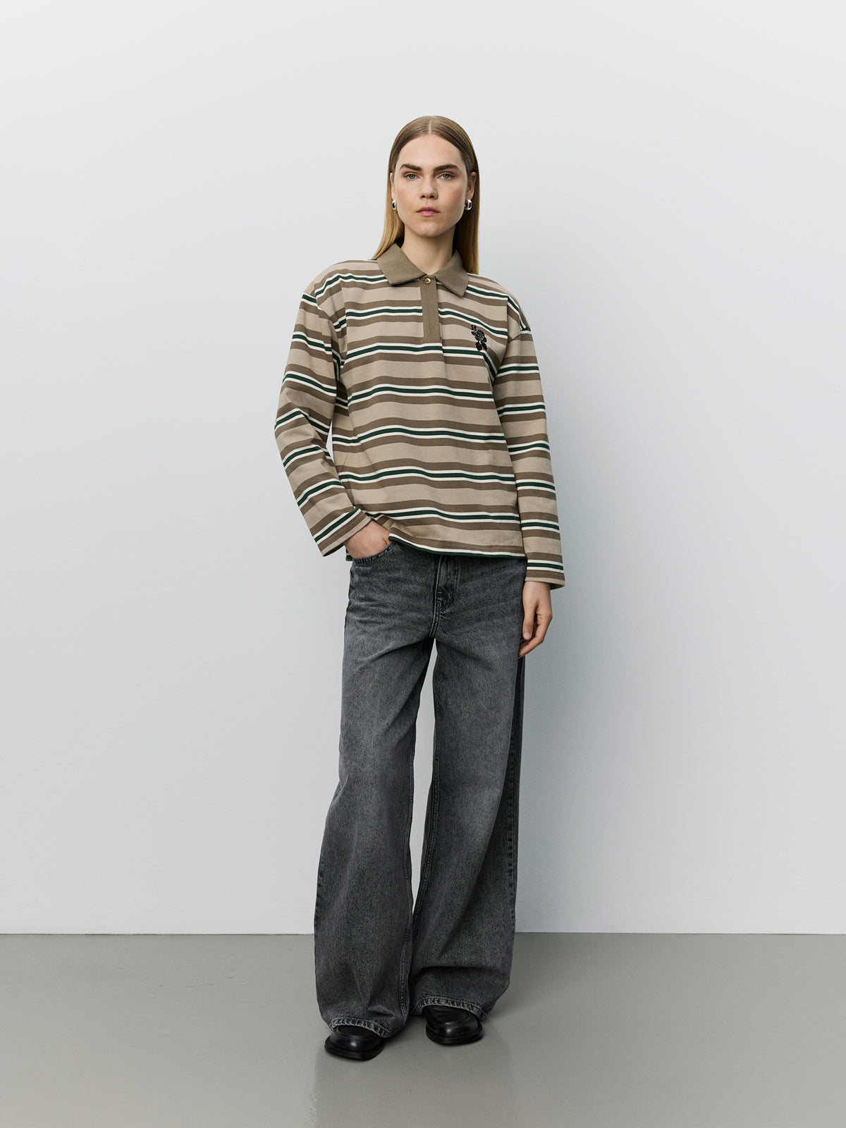 Sofie Schnoor WOMEN PRIASW MOOMIN LANGÆRMET POLO T-shirt lang ærmet 7113 Brown Striped