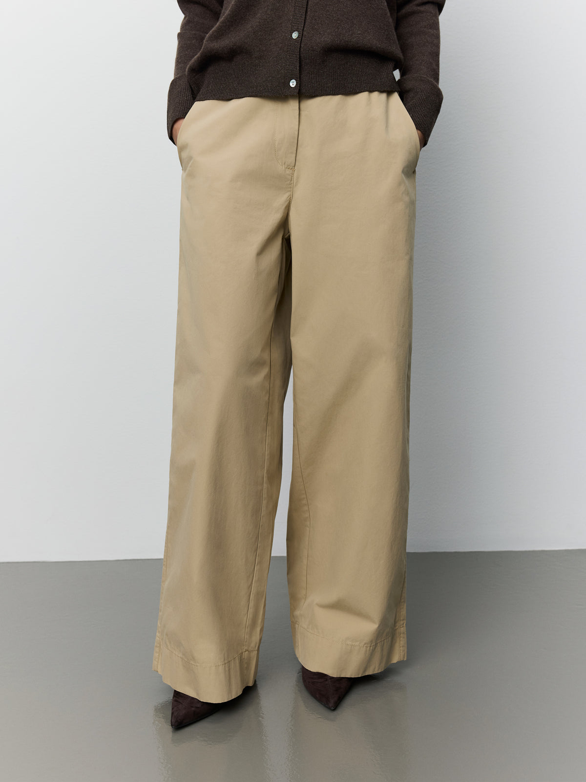 Sofie Schnoor WOMEN REINESW BUKSER Buks 7042 Dark sand