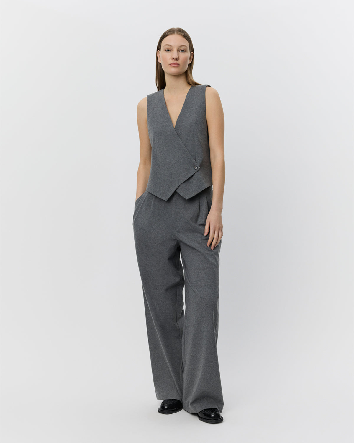 Sofie Schnoor WOMEN ROSALINDSW BUKSER Buks 8000 Grey Melange