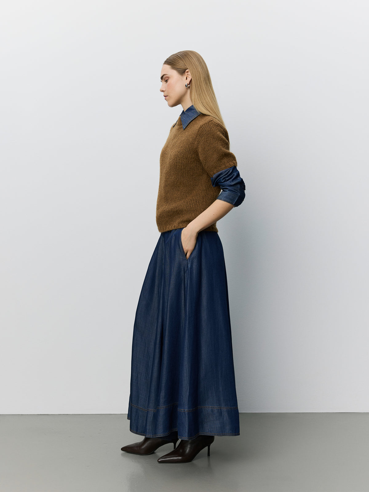 Sofie Schnoor WOMEN SAGASW KORTÆRMET STRIK SWEATER Strik 7164 Maple Brown