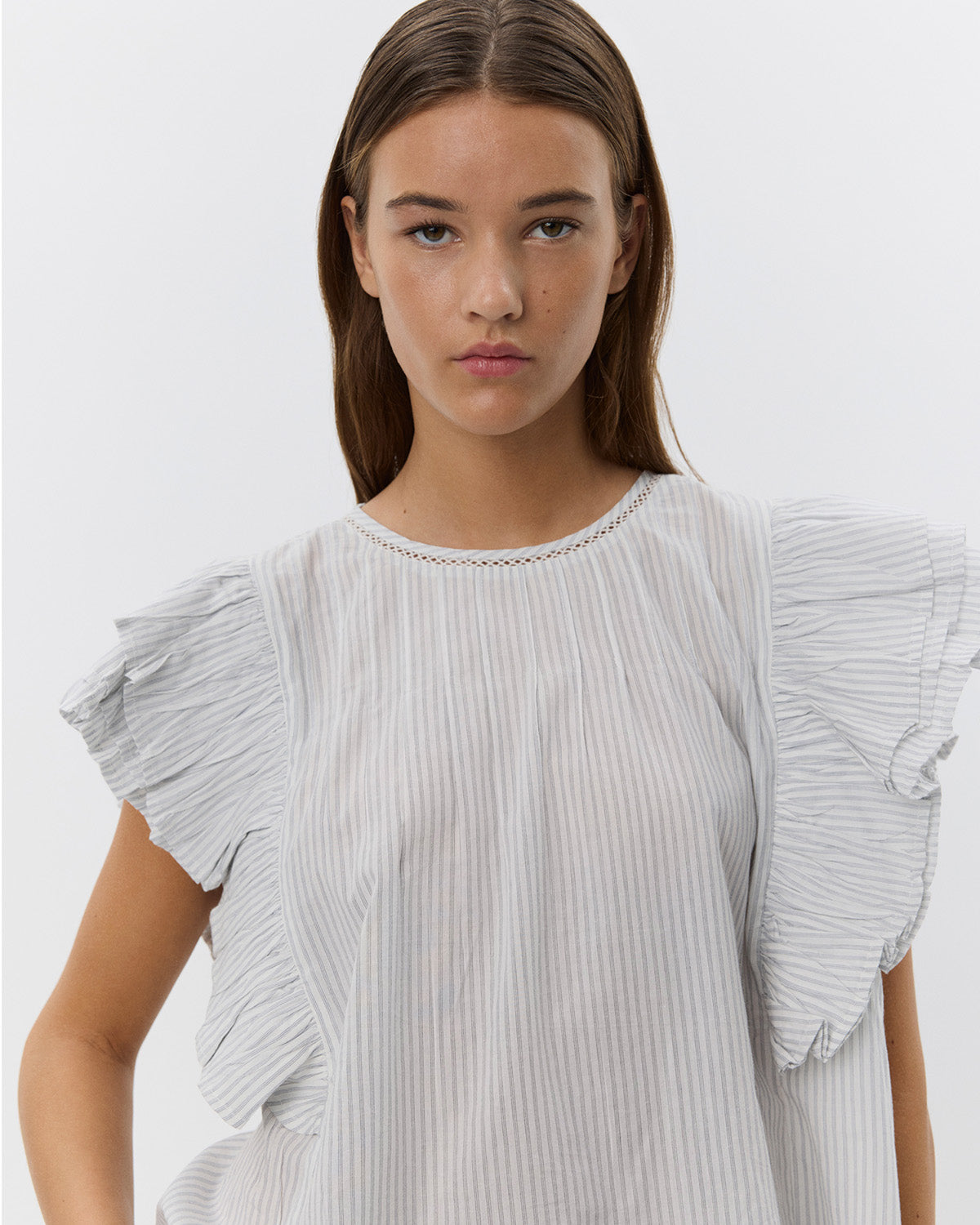 Sofie Schnoor WOMEN SAMARASW TOP Top 0144 Off White - Navy