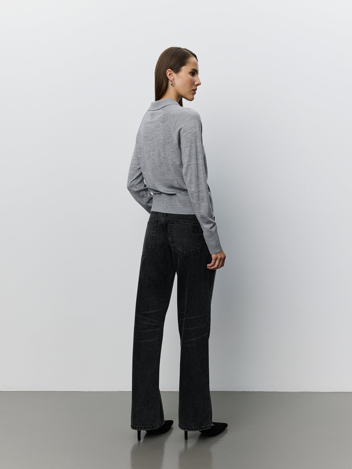 Sofie Schnoor WOMEN SELENESW KNIT POLO Strik 8000 Grey Melange