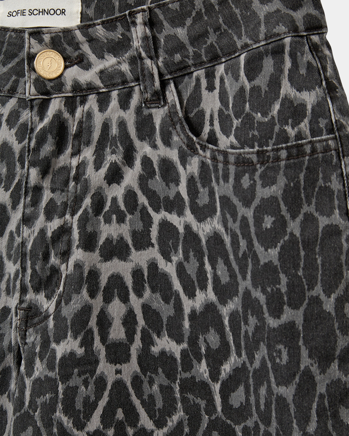 Sofie Schnoor WOMEN SIENNASW LEOPARD BUKSER Buks 9085 Grey leopard