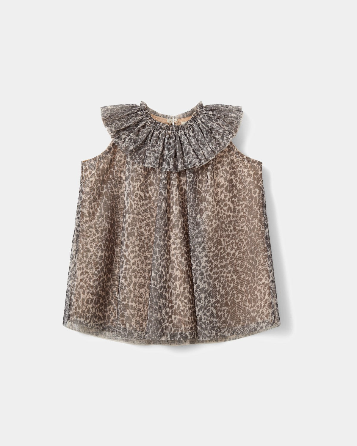 Sofie Schnoor KIDS SoniaKB Kjole Kjole 9140 AOP Leo Light Sand