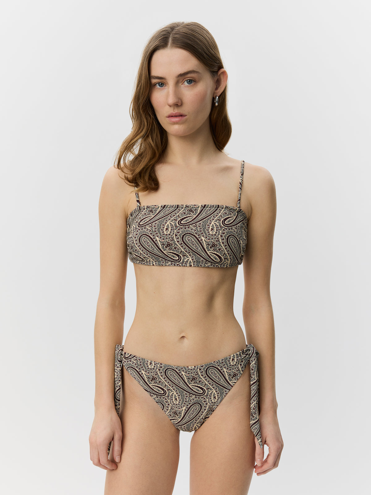 Sofie Schnoor WOMEN VAGASW PAISLEY PRINT BANDEAU BIKINI Bikini 4170 Bordeaux mix Paisley