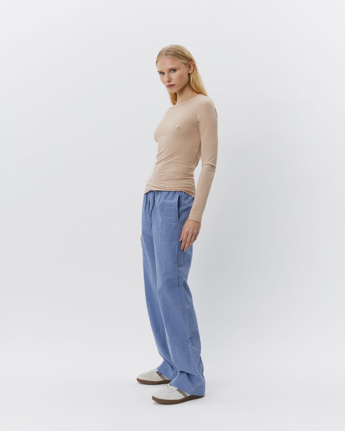Sofie Schnoor WOMEN ABIGAILESW BUKSER Buks 0147 Blue-Black w Antique White