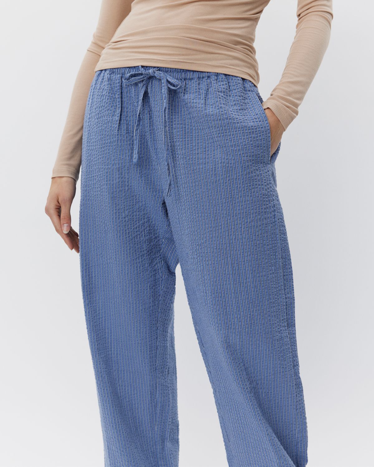 Sofie Schnoor WOMEN ABIGAILESW BUKSER Buks 0147 Blue-Black w Antique White