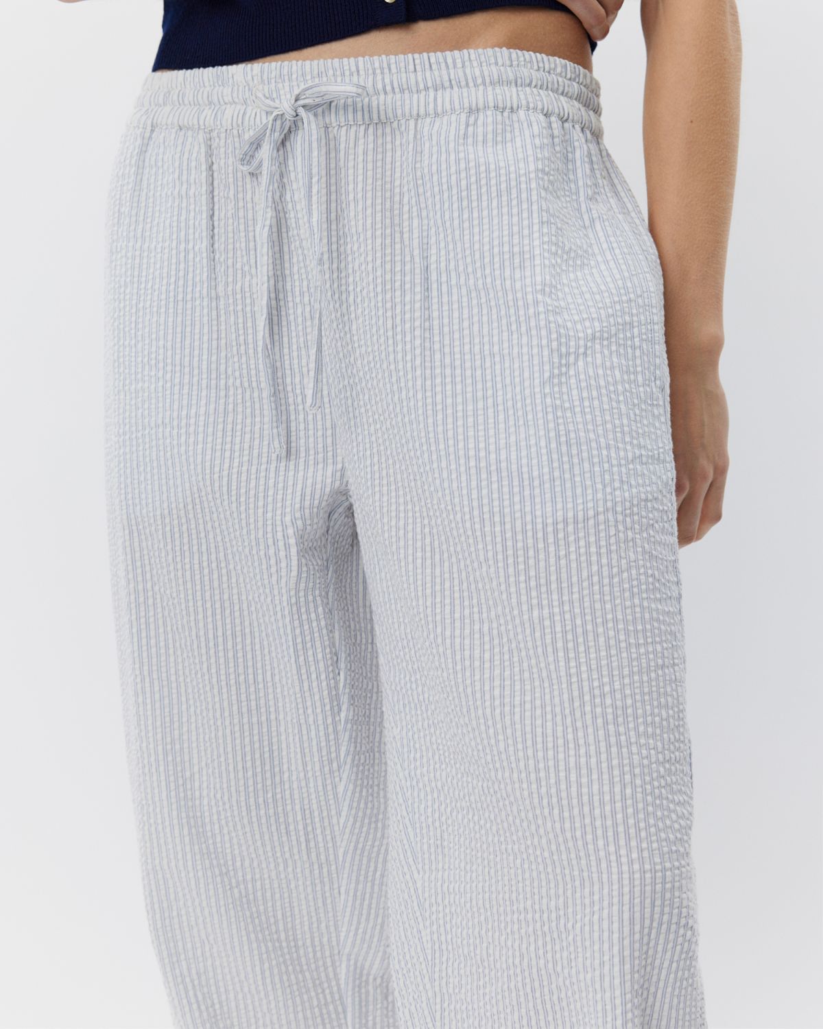 Sofie Schnoor WOMEN ABIGAILESW BUKSER Buks 0149 Antique White w Blue