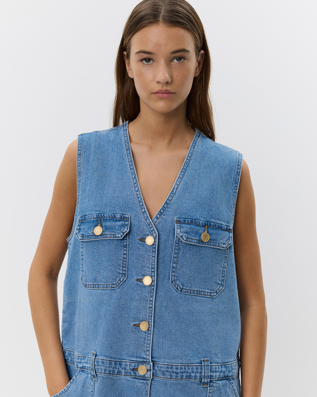 Sofie Schnoor WOMEN ALBERTINESW KJOLE Kjole 9106 Denim Blue
