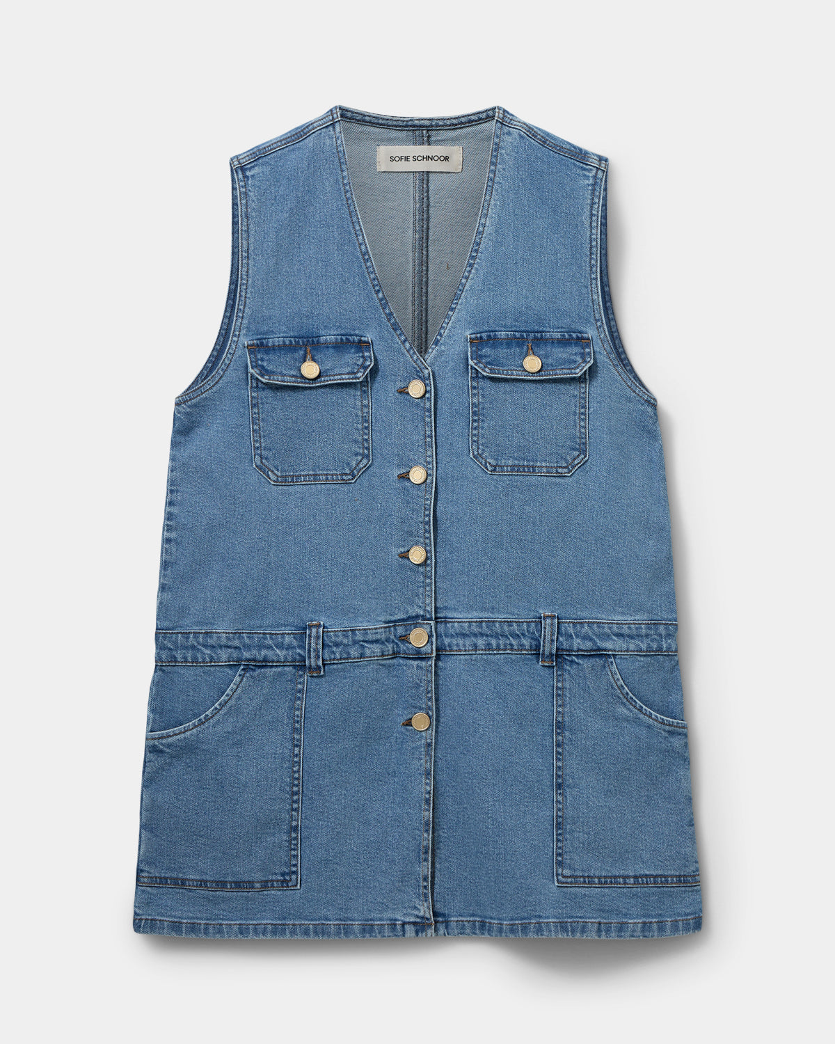 Sofie Schnoor WOMEN ALBERTINESW KJOLE Kjole 9106 Denim Blue