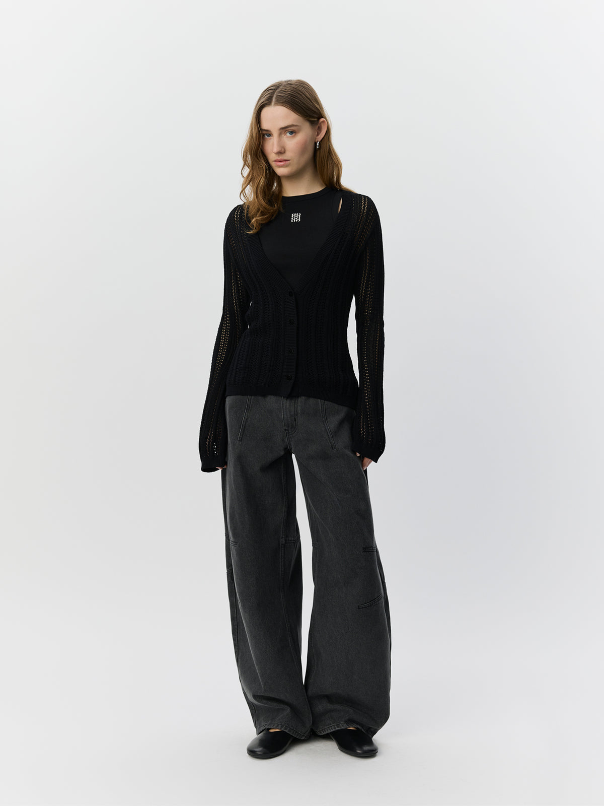 Sofie Schnoor WOMEN AYRASW STRIK CARDIGAN Strik 1000 Black