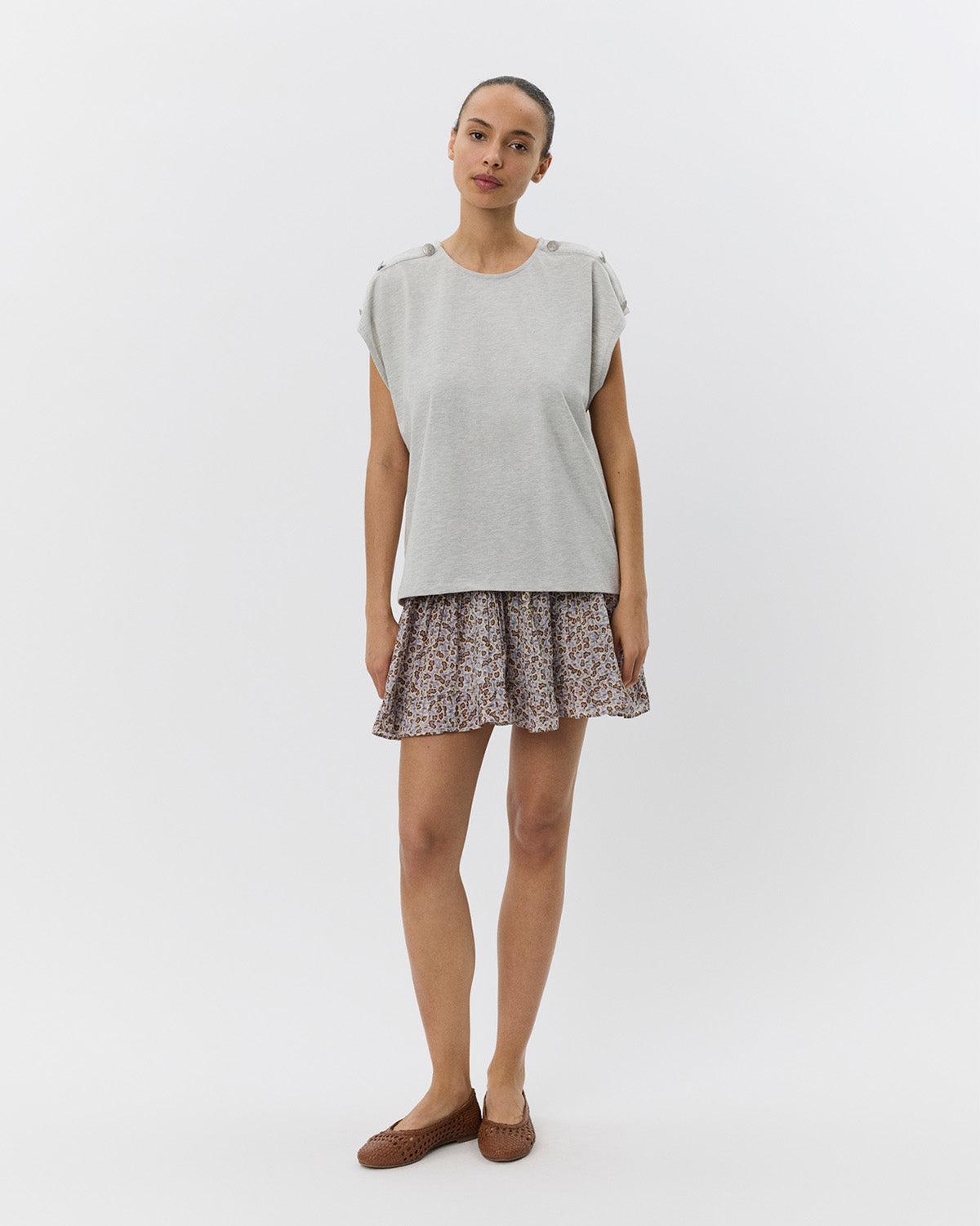 Sofie Schnoor WOMEN BAYSW T-SHIRT T-shirt 8000 Grey mel