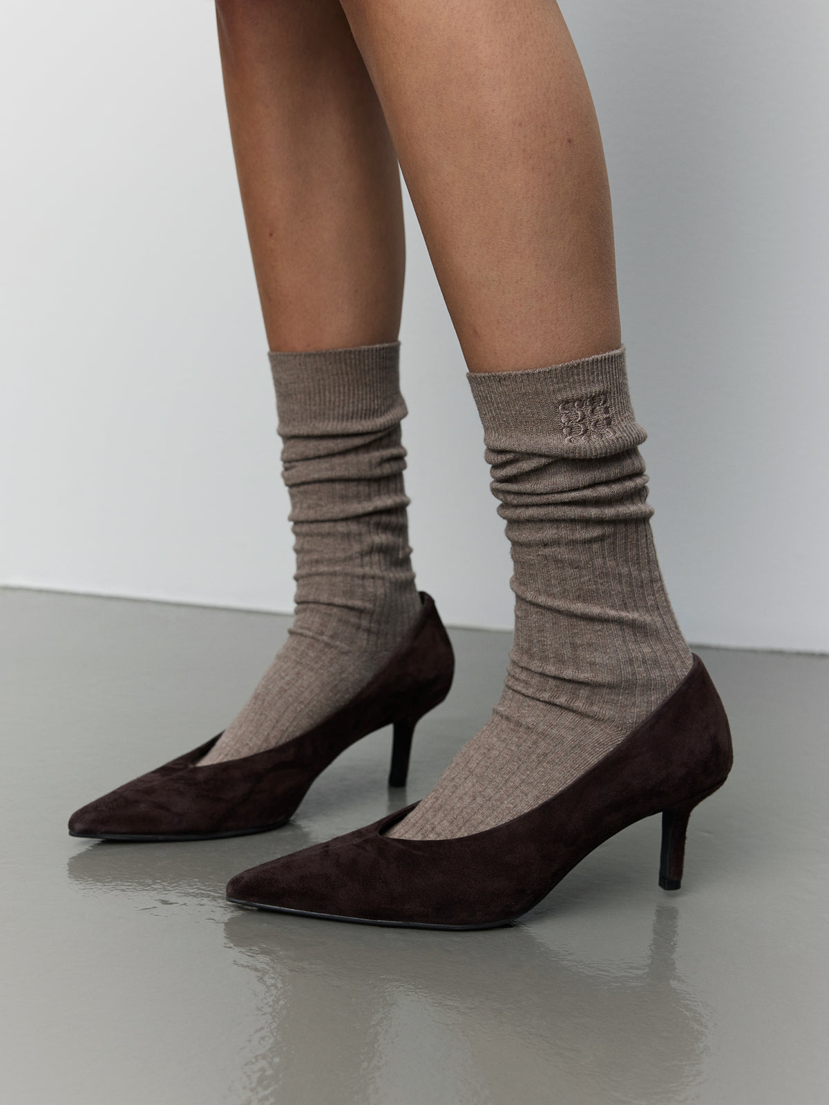 Sofie Schnoor WOMEN BEATHA KNEE SOCK Strømper 7050 Camel Melange