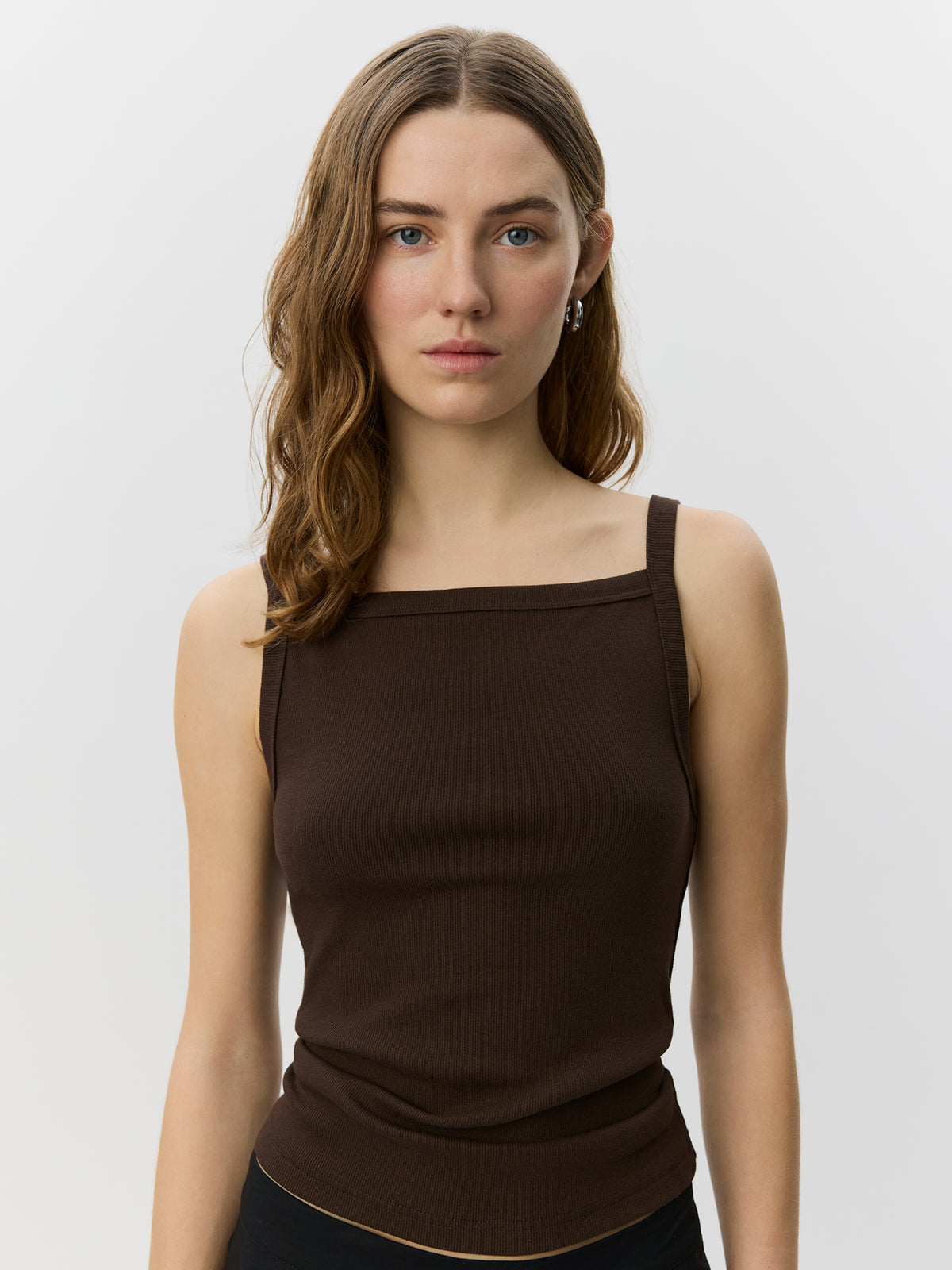 Sofie Schnoor WOMEN BREESW RIB TANK TOP Top 7162 Intense Brown