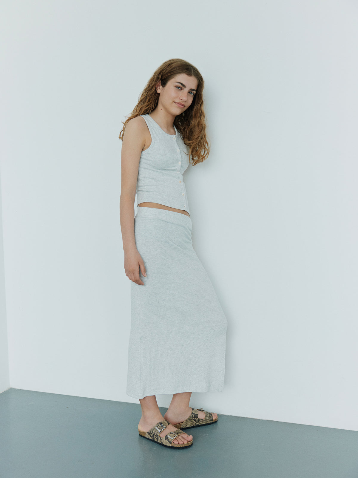 Sofie Schnoor YOUNG DIZASY NEDERDEL Nederdel 8018 Light grey