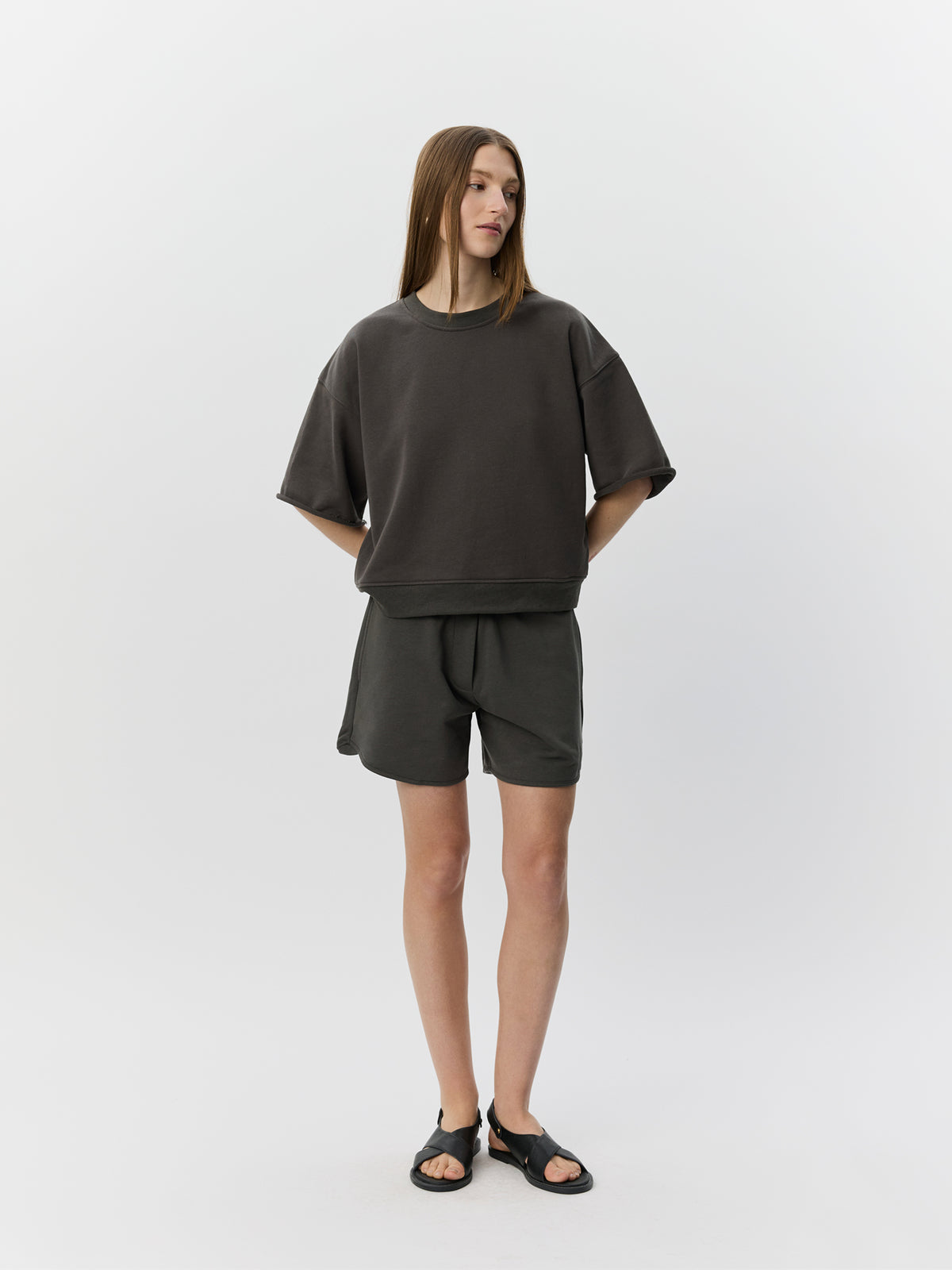 Sofie Schnoor WOMEN ELOISESW KORTÆRMET SWEATSHIRT Sweatshirt 7115 Warm Stone